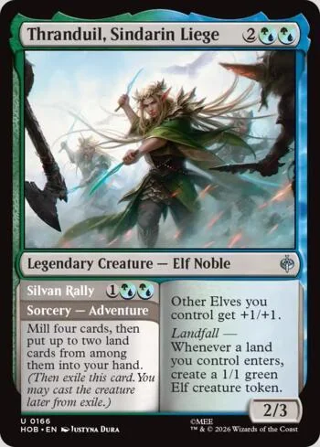Thranduil, Sindarin Liege // Silvan Rally 166/193 de O Hobbit (Magic)