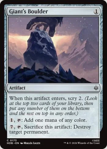 Giant's Boulder 173/193 de O Hobbit (Magic)