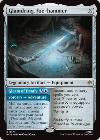 Glamdring, Foe-hammer // Gleam of Death 174/193 de O Hobbit (Magic)