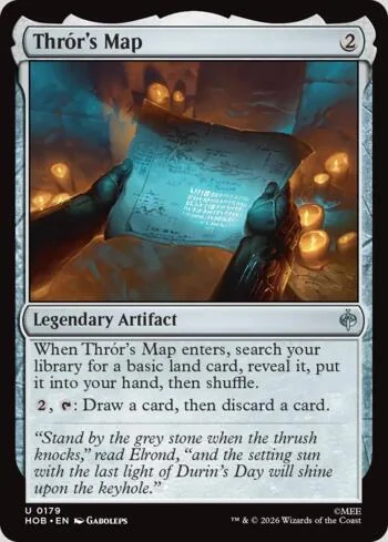 Thrór's Map 179/193 de O Hobbit (Magic)