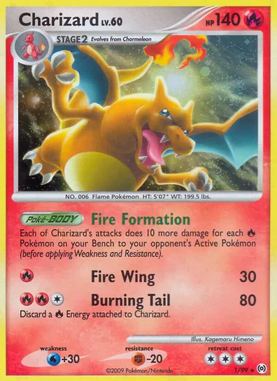 Charizard - Arceus - ilustração de Kagemaru Himeno