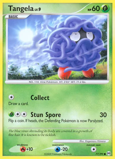 Tangela - Arceus - ilustração de Kagemaru Himeno