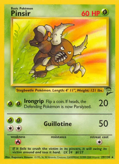 Pinsir - Base Set 2 - ilustração de Kagemaru Himeno
