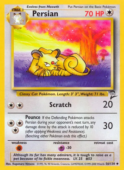 Persian - Base Set 2 - ilustração de Kagemaru Himeno