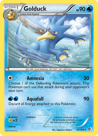 Golduck - Fronteiras Cruzadas - ilustração de Kagemaru Himeno