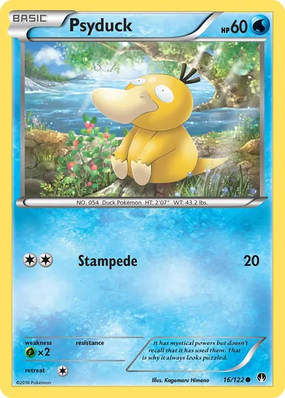 Psyduck - Turbo Colisão - ilustração de Kagemaru Himeno