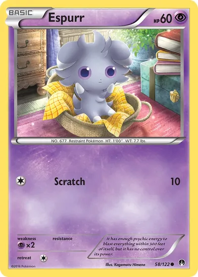 Espurr - Turbo Colisão - ilustração de Kagemaru Himeno