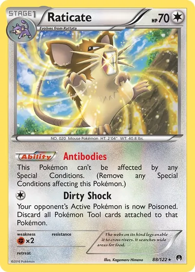Raticate - Turbo Colisão - ilustração de Kagemaru Himeno