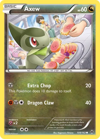 Axew - Turbo Revolução - ilustração de Kagemaru Himeno