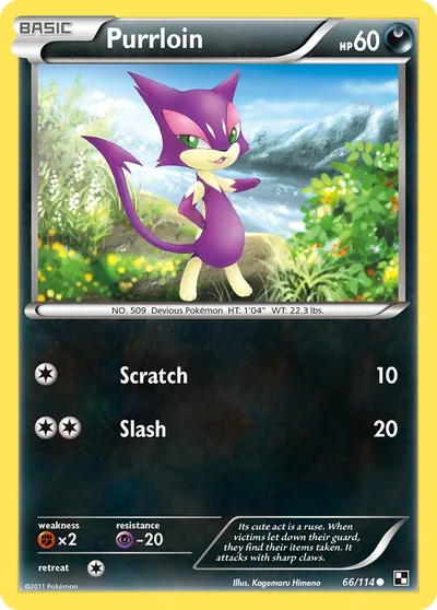 Purrloin - Black & White - ilustração de Kagemaru Himeno