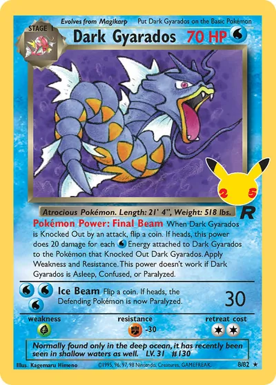 Dark Gyarados - Celebrações - ilustração de Kagemaru Himeno
