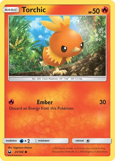 Torchic - Tempestade Celestial - ilustração de Kagemaru Himeno