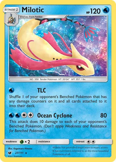 Milotic - Invasão Carmim - ilustração de Kagemaru Himeno