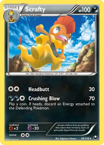 Scrafty - Exploradores da Escuridão - ilustração de Kagemaru Himeno