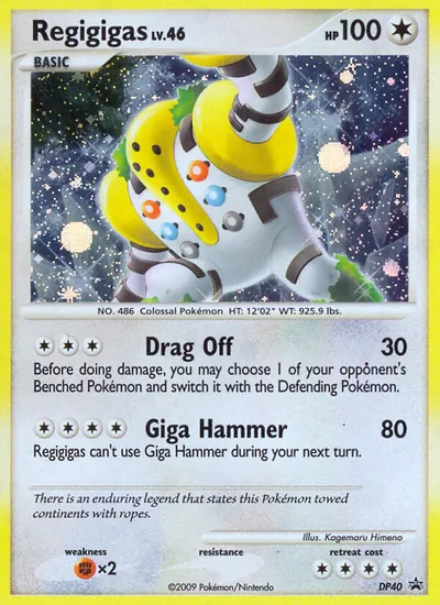 Regigigas - Promos de Diamante e Pérola - ilustração de Kagemaru Himeno