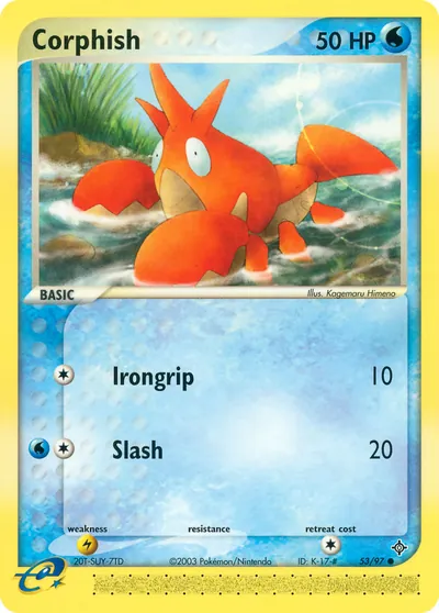 Corphish - Dragon - ilustração de Kagemaru Himeno