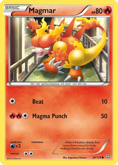 Magmar - Dragões Enaltecidos - ilustração de Kagemaru Himeno