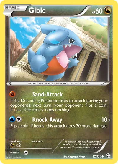 Gible - Dragões Enaltecidos - ilustração de Kagemaru Himeno