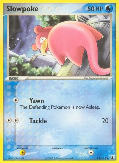 Slowpoke - Delta Species - ilustração de Kagemaru Himeno
