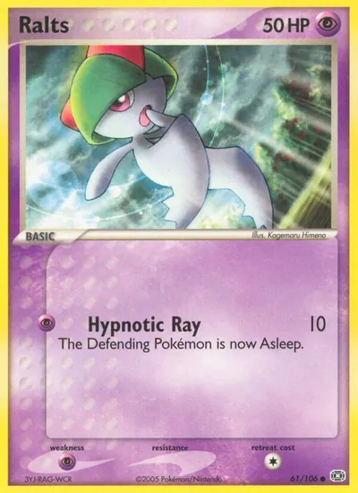 Ralts - Emerald - ilustração de Kagemaru Himeno