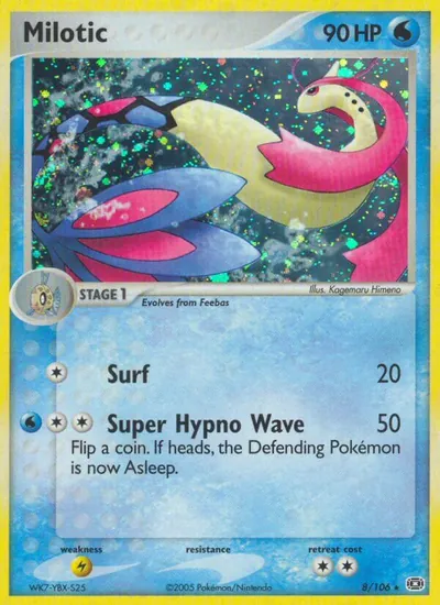 Milotic - Emerald - ilustração de Kagemaru Himeno