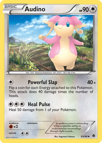 Audino - Poderes Emergentes - ilustração de Kagemaru Himeno