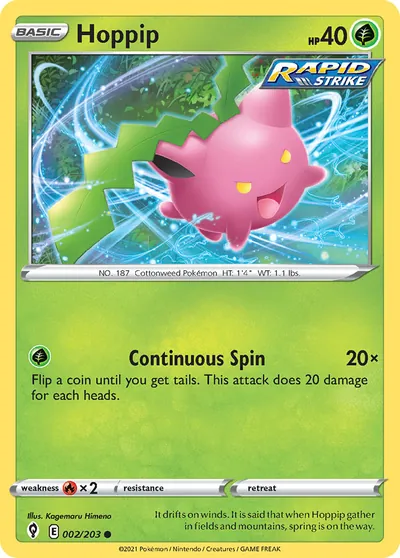 Hoppip - Céus em Evolução - ilustração de Kagemaru Himeno