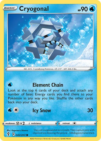 Cryogonal - Céus em Evolução - ilustração de Kagemaru Himeno