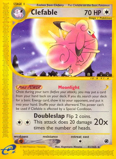 Clefable - Expedition - ilustração de Kagemaru Himeno