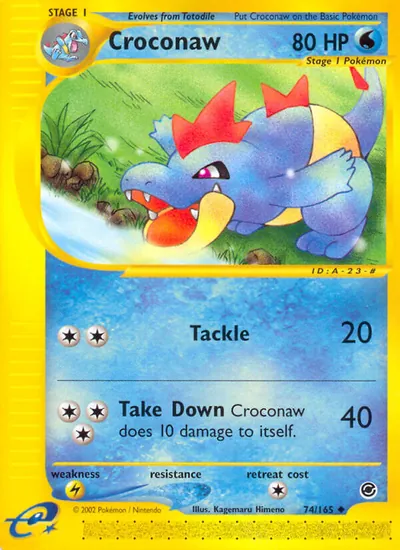 Croconaw - Expedition - ilustração de Kagemaru Himeno