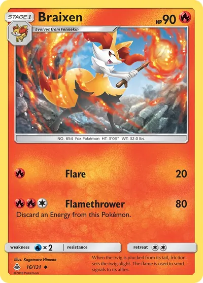 Braixen - Luz Proibida - ilustração de Kagemaru Himeno