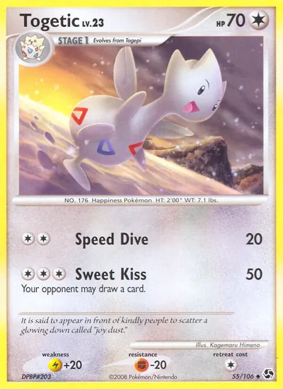 Togetic - Great Encounters - ilustração de Kagemaru Himeno