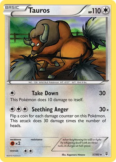 Tauros - Gerações - ilustração de Kagemaru Himeno