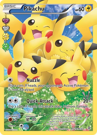 Pikachu - Gerações - ilustração de Kagemaru Himeno