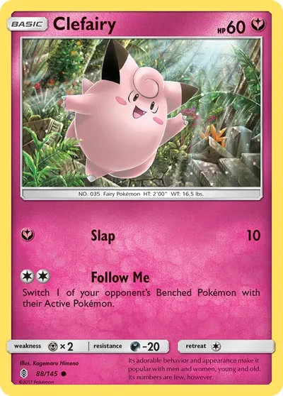 Clefairy - Guardiões Ascendentes - ilustração de Kagemaru Himeno