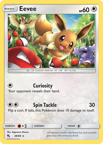 Eevee - Destinos Ocultos - ilustração de Kagemaru Himeno