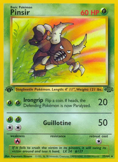 Pinsir - Selva - ilustração de Kagemaru Himeno