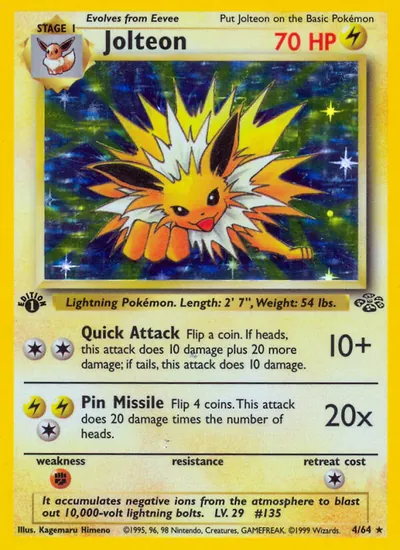 Jolteon - Selva - ilustração de Kagemaru Himeno
