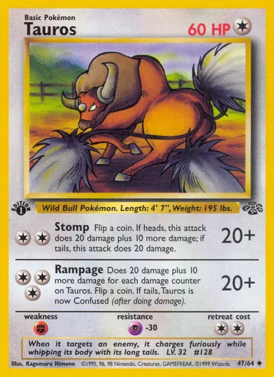 Tauros - Selva - ilustração de Kagemaru Himeno