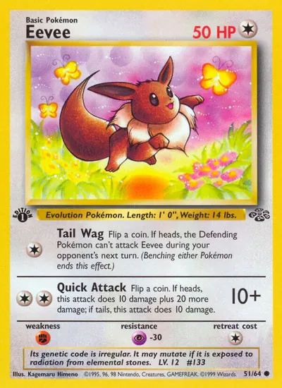 Eevee - Selva - ilustração de Kagemaru Himeno
