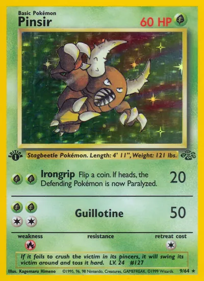 Pinsir - Selva - ilustração de Kagemaru Himeno