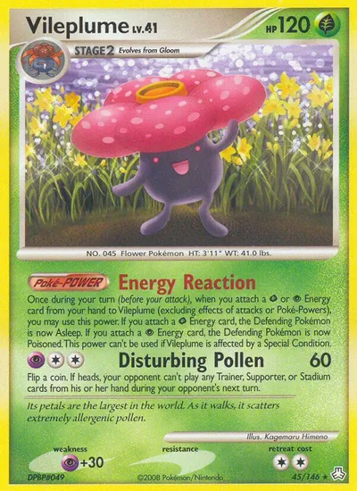 Vileplume - Legends Awakened - ilustração de Kagemaru Himeno