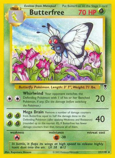 Butterfree - Legendary Collection - ilustração de Kagemaru Himeno