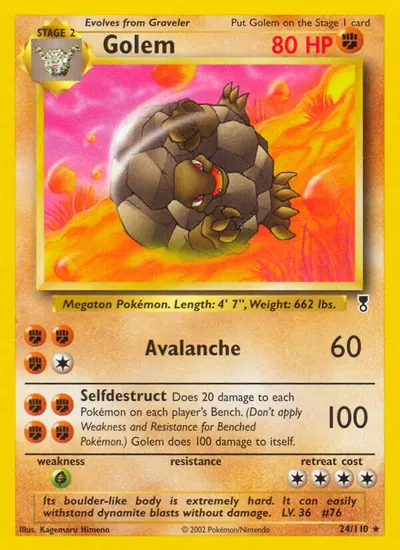 Golem - Legendary Collection - ilustração de Kagemaru Himeno
