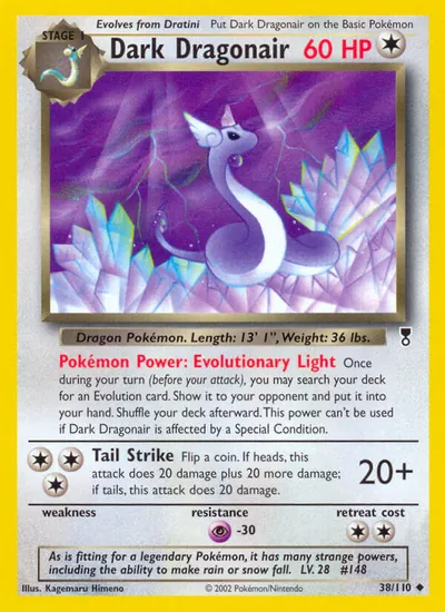 Dark Dragonair - Legendary Collection - ilustração de Kagemaru Himeno