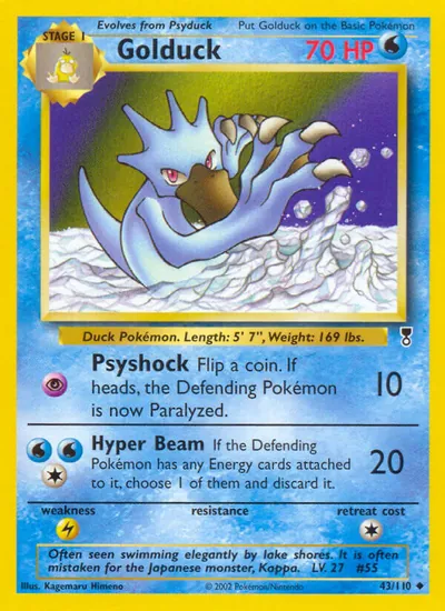 Golduck - Legendary Collection - ilustração de Kagemaru Himeno
