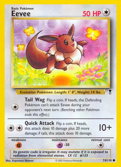 Eevee - Legendary Collection - ilustração de Kagemaru Himeno