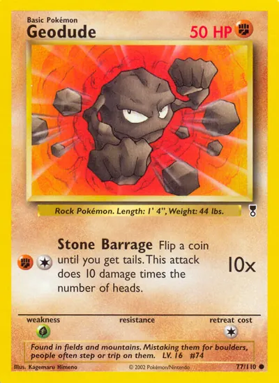 Geodude - Legendary Collection - ilustração de Kagemaru Himeno