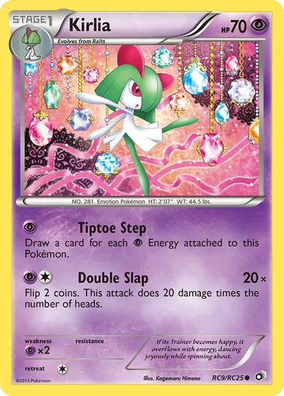 Kirlia - Tesouros Lendários - ilustração de Kagemaru Himeno