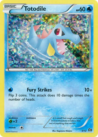 Totodile - McDonald’s Collection 2016 - ilustração de Kagemaru Himeno